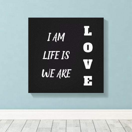 Inspiration Zitat Schwarz-Weiß-Typografie Leinwanddruck (Insitu (Holzboden))