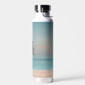 Inspiration Zitat SEIN HIER JETZT Strand Modern Trinkflasche (Links)