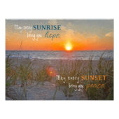 Inspiration Zitat Sonnenaufgangsmalerei Fotodruck (Vorne)