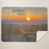 Inspiration Zitat Sonnenaufgangsmalerei Sherpadecke (Vorderseite (Horizontal))