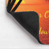 Inspiration Zitat Sunset Beach personalisieren Mousepad (Ecke)