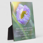 Inspiration Zitat Typografie Blumenmakro Foto Fotoplatte (Seite)