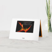 Inspiration Zitat Vogel des Paradieses Elegant Karte (Rückseite)
