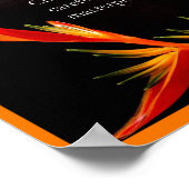 Inspiration Zitat Vogel des Paradieses Elegant Poster (Ecke)