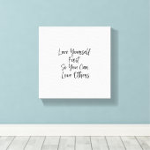 Inspiration Zitat Wall Art| Minimalistische Leinwa Leinwanddruck (Insitu (Holzboden))