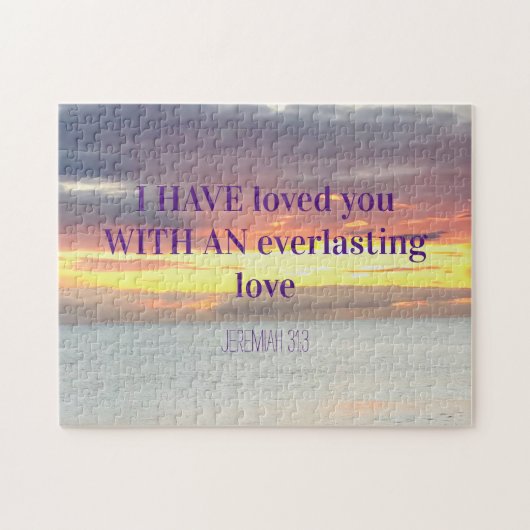 Inspiration Zitate Bible Verse Christlich Sonnenun Puzzle (Horizontal)