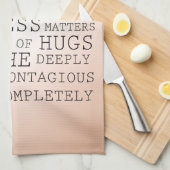 Inspiration Zitate Blue Brown Ombre Geschirrtuch (Viertel Falte)