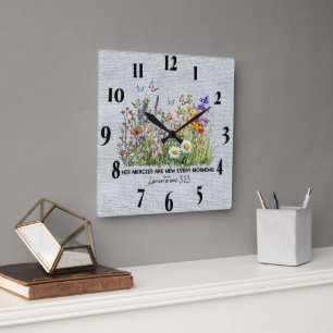 Inspiration/Zitate der Wall-Uhr Quadratische Wanduhr