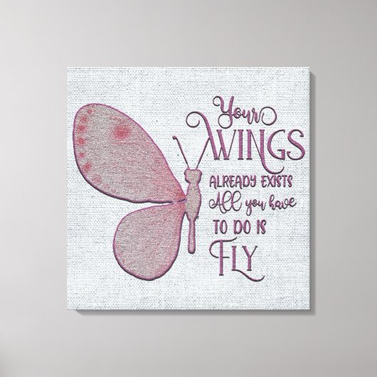 Inspiration/Zitate Leinwanddruck (Vorderseite)