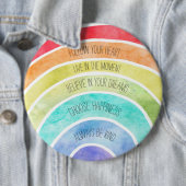 Inspiration Zitate Rainbow personalisiert Button (Beispiel)