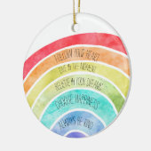 Inspiration Zitate Rainbow personalisiert Keramik Ornament (Links)
