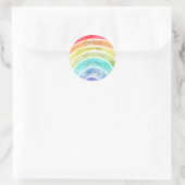 Inspiration Zitate Rainbow personalisiert Runder Aufkleber (Tasche)