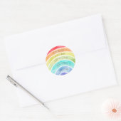 Inspiration Zitate Rainbow personalisiert Runder Aufkleber (Umschlag)