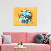 Inspiration Zitate Sie sind schöne Froschprinzen Leinwanddruck (Insitu (Wohnzimmer))
