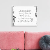 Inspiration zum Tanzen bei Regen Zitat Leinwanddruck (Insitu (Wohnzimmer))