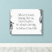 Inspiration zum Tanzen bei Regen Zitat Leinwanddruck (Insitu (Holzboden))