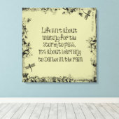 Inspiration zum Tanzen bei Regen Zitat Leinwanddruck (Insitu (Holzboden))