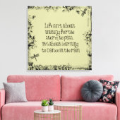 Inspiration zum Tanzen bei Regen Zitat Leinwanddruck (Insitu (Wohnzimmer))