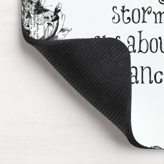 Inspiration zum Tanzen bei Regen Zitat Mousepad (Ecke)