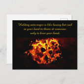 Inspiration zum Thema Wut Postkarte (Vorne/Hinten)