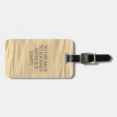 Inspiration zum Träumen ist zu reisen ... Gepäckanhänger (Vorderseite horizontal)