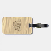 Inspiration zum Träumen ist zu reisen ... Gepäckanhänger (Rückseite horizontal)