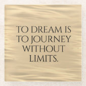 Inspiration zum Träumen ist zu reisen ... Glasuntersetzer (Vorderseite)