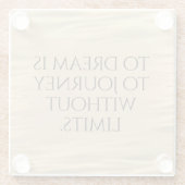 Inspiration zum Träumen ist zu reisen ... Glasuntersetzer (Rückseite)