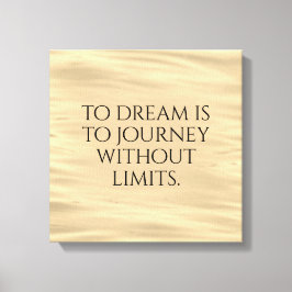 Inspiration zum Träumen ist zu reisen ... Leinwanddruck