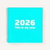Inspirational 2026 Journal Spiral Notebook Notizblock (Vorderseite)