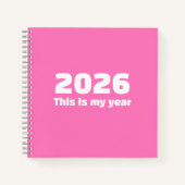 Inspirational 2026 Journal Spiral Notebook Notizblock (Vorderseite)