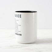 INSPIRATIONAL ABRAHAM LINCOLN ZWEIFARBIGE TASSE (Mittel)