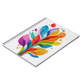 Inspirational Abstract Colorful Tree Painting Notizblock (Linke Seite)