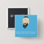 Inspirational Abzeichen Konfuzius Button (Vorne & Hinten)