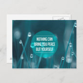 Inspirational and motivational quotes postkarte (Vorne/Hinten)