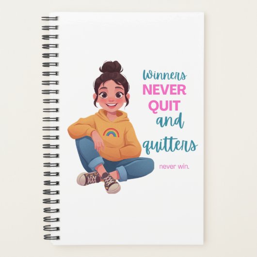 Inspirational Anime Girl Daily Planner Planer (Vorderseite)