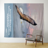 Inspirational Bald Adler Scripte Verse Wandteppich (Beispiel (Horizontal))