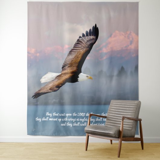 Inspirational Bald Adler Scripte Verse Wandteppich (Beispiel)