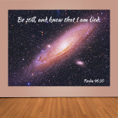 Inspirational Be Psalm Universe Poster