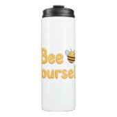 Inspirational "Be Yourself" Positive Message Thermosbecher (Vorderseite)