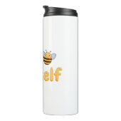 Inspirational "Be Yourself" Positive Message Thermosbecher (Nach rechts gedreht)