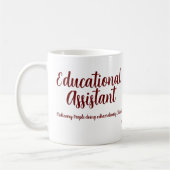 INSPIRATIONAL BERRY COLOR TEXT Bildung Assistant Kaffeetasse (Links)