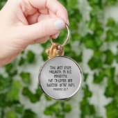 Inspirational Bible Verse (About Men) Christian Schlüsselanhänger (Hand)