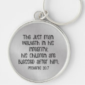 Inspirational Bible Verse (About Men) Christian Schlüsselanhänger (Vorne)