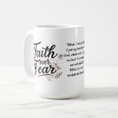 Inspirational Bible Verse Coffee Cup Kaffeetasse (Vorderseite Links)