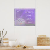 Inspirational Bible Verse Gebet John 5:15 Poster (Küche)