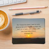 Inspirational Bible Verse Jeremiah 29:11 Kirche Mitteilungskarte
