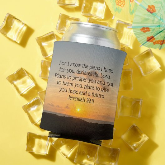 Inspirational Bible Verse Jeremiah 29:11 Sonnenauf Dosenkühler (In Situ Sommer)