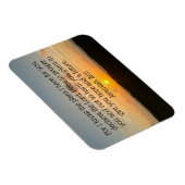 Inspirational Bible Verse Jeremiah 29:11 Sonnenauf Magnet (Rechte Seite)