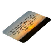 Inspirational Bible Verse Jeremiah 29:11 Sonnenauf Magnet (Linke Seite)